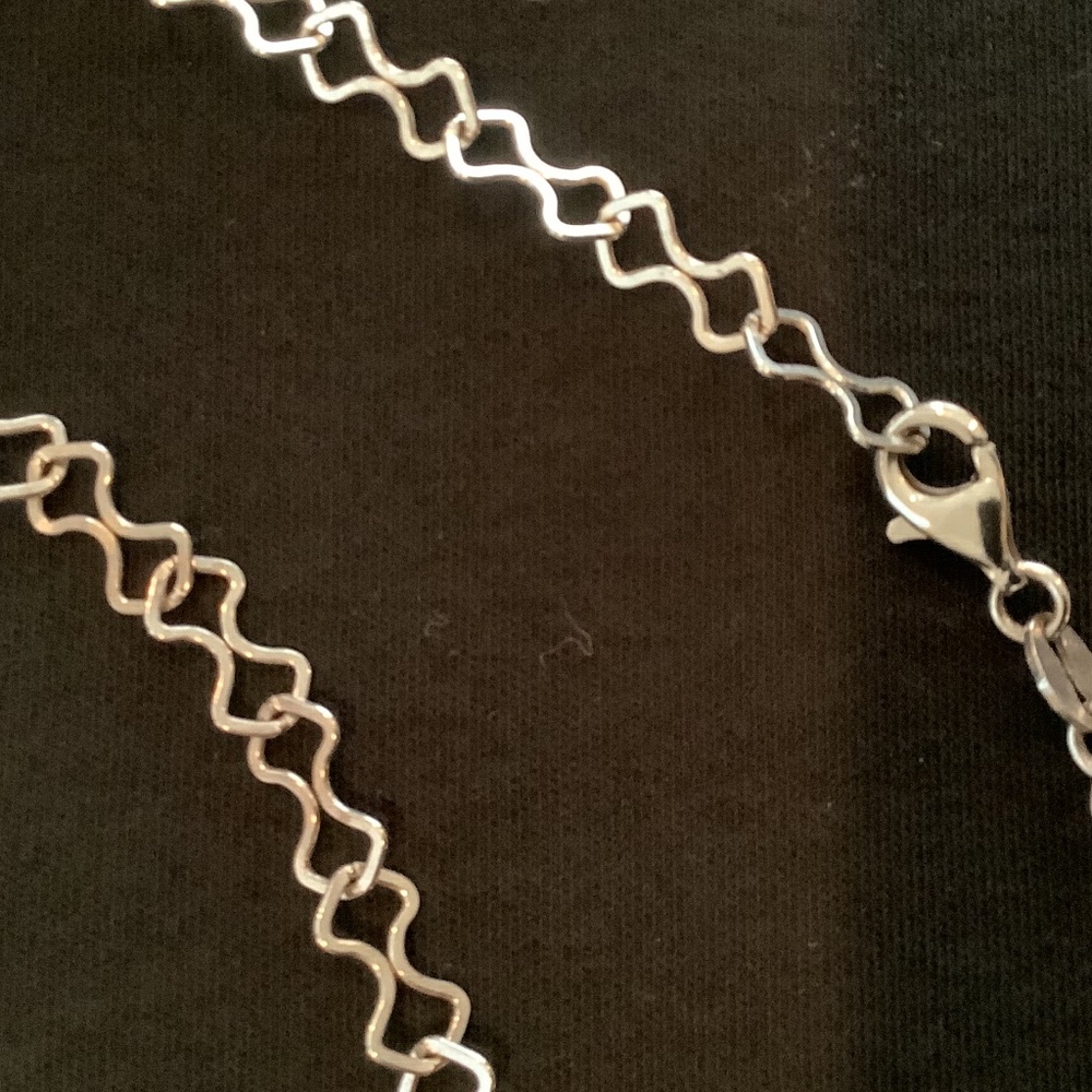Sterling Stylized Figure Eight Link Chain